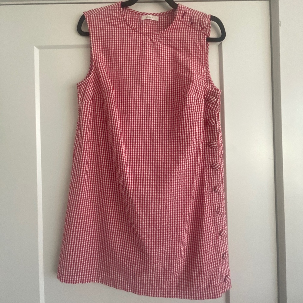 Doen Coralie Red Gingham Dress